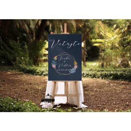 tabuľa modré pozadie