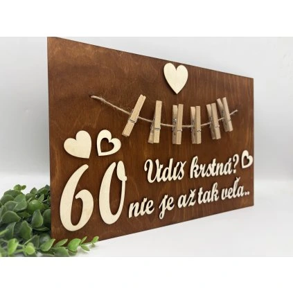 Drevená narodeninová tabuľa 1