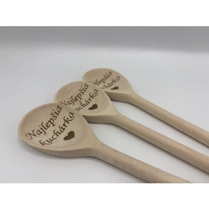 Drevená gravírovaná vareška najlepšia kuchárka