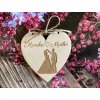 Drevené otváracie oznámenie srdiečko 1  Drevené otváracie oznámenie srdiečko 1