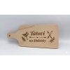 Drevený lopárik na krájanie s gravírovaním