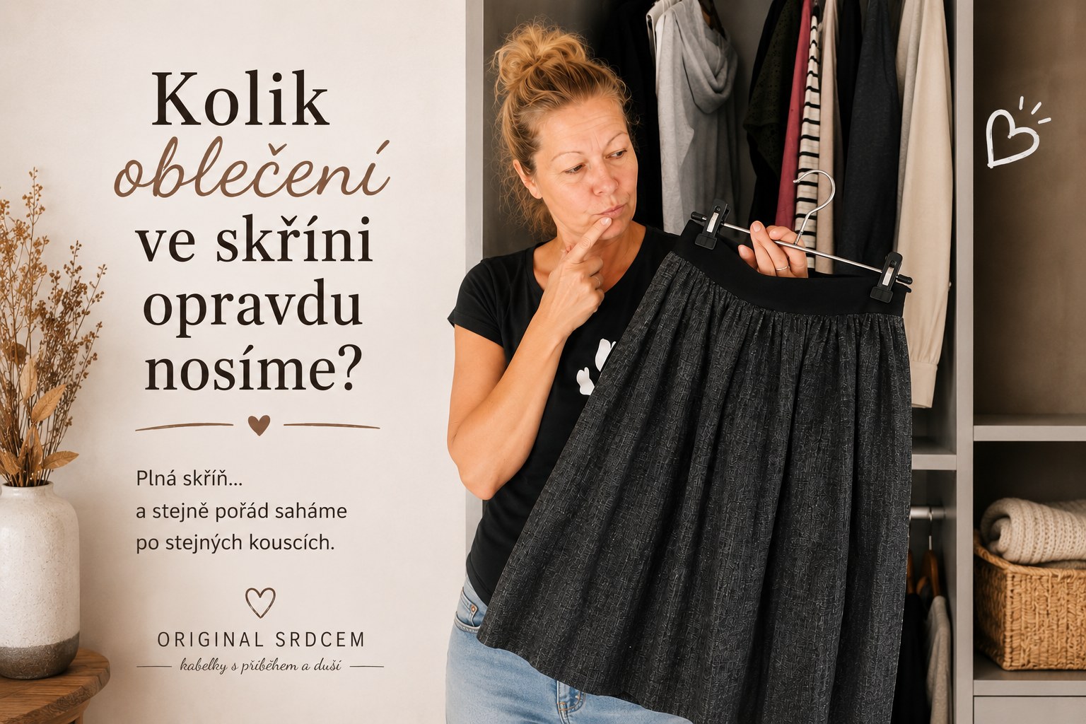 Kolik oblečení ve své skříni opravdu nosíme?