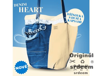 Denim Heart batoh instagram reklama