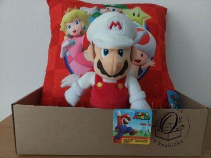 Krabicka Super Mario Mario biely