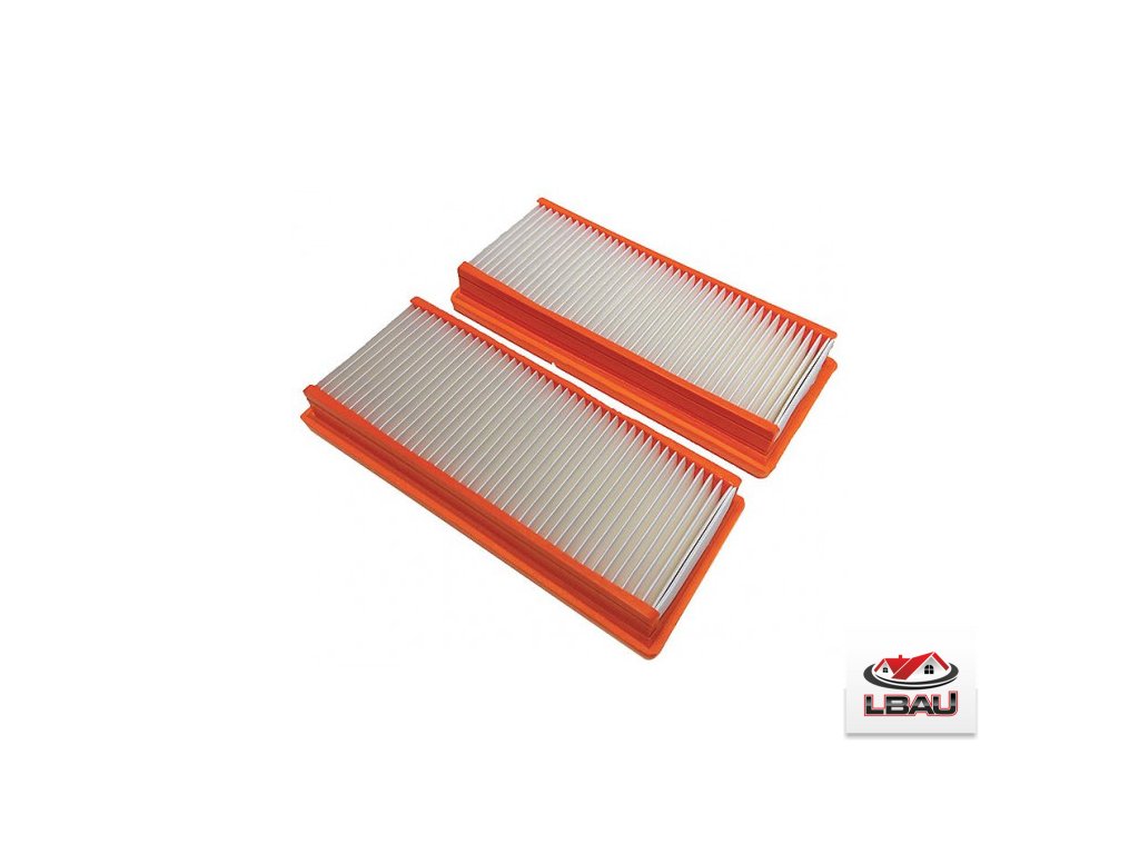 Nilfisk Plochý filter H-Class 107400449 pre vysávače ATTIX 50 , sada 2ks