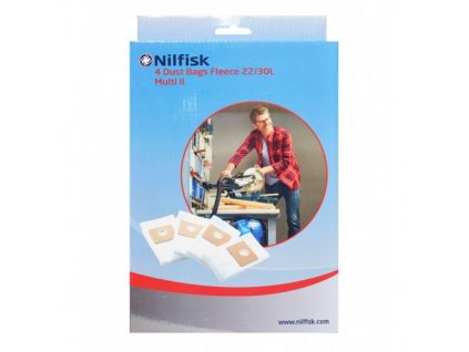 Nilfisk Sada odpadových vreciek pre vysávače Multi II 22/30L 4ks 107417195