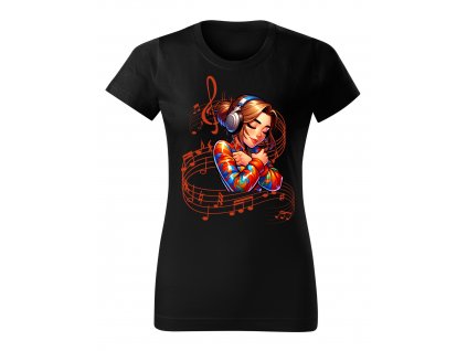 damske-tricko-s-potiskem-damske-bavlnene-tricko-music-miluju-hudbu-love-music-hudba-je-zivot-malfini-adler-darek-pro-zenu-100%-bavlna-cerne