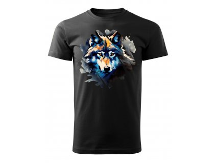 panske-bavlnene-tricko-s-motivem-vlka-panske-tricko-s-kratkym-rukavem-s-potiskem-vlka-vlk-wolf-darek-pro-manzela-darek-pro-pritele-darek-pro-chlapa-malfini-adler-100%-bavlna-cerne