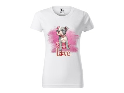 damske-bavlnene-tricko-s-potiskem-american-bully-damske-tricko-s-roztomilym-pejskem-steneci-tricko-damske-tricko-stene-malfini-adler-100%-bavlna-bile