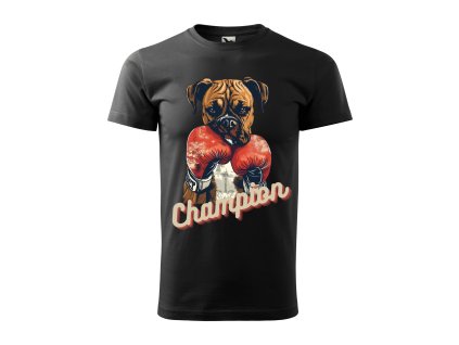 panske-bavlnene-tricko-s-potiskem-boxera-pes-boxer-v-boxerskych-rukavicich-champion-sampion-tricko-pro-sampiony-originalni-panske-tricko-perfektni-darek-pro-chlape-perfektni-tricko-pro-muze-malfini-adler-100%-bavlna-cerne