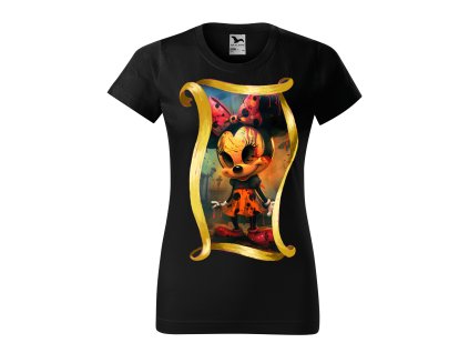 damske-bavlnene-tricko-s-potiskem-minnie-mouse-damske-tricko-minnie-jako-koralina-strasidelna-minnie-originalni-tricko-s-minnie-disney-malfini-adler-100%-bavlna-cerne