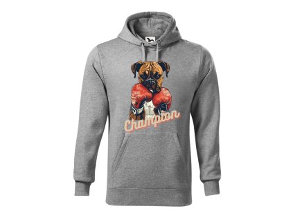 panika-mikina-s-kapuci-a-klokankovou-kapsou-s-potiskem-psa-boxera-champion-malfini-adler-mikina-pro-muze-65%-bavlna-35%-polyester-seda