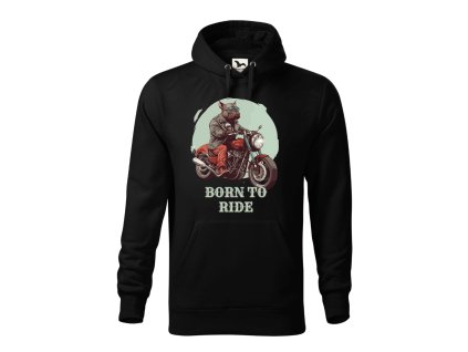 panska-mikina-s-kapuci-a-klokankovou-kapsou-born-to-ride-mikina-pro-motorkare-panska-mikina-s-potiskem-65%-bavlna-35%-polyester-malfini-adler-cerna