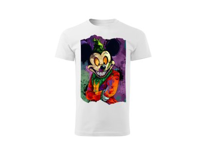 panske-bavlnene-tricko-s-kratkym-rukavem-s-potiskem-joker-jokera-mickey-mouse-disney-minnie-mouse-why-so-serious-malfini-adler-100%-bavlna-bile