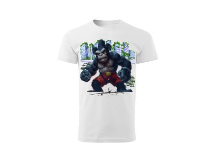 panske-bavlnene-tricko-s-potiskem-mickey-mouse-king-kong-disney-malfini-adler-100%-bavlna-bile