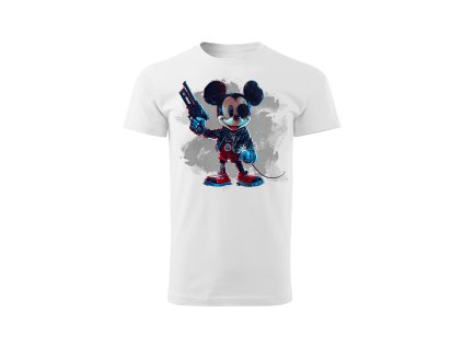 panske-bavlnene-tricko-s-kratkym-rukavem-s-potiskem-mickey-mouse-disney-terminator-malfini-adler-100%-bavlna-bile