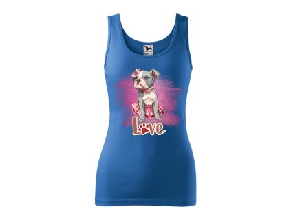 damske-bavlnene-tilko-s-potiskem-american-bully-stene-love-tilko-pro-milovniky-psu-amstaff-stene-v-sukni-damske-tilko-s-vtipnym-potiskem-malfini-adler-100%-bavlna-modre-azurove-modra
