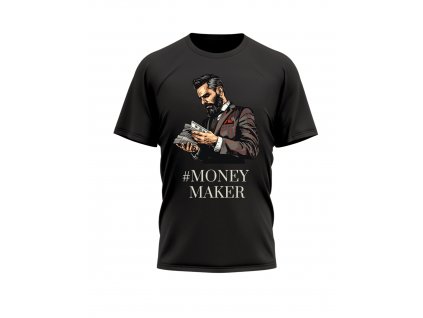 Panske-Tricko-s-kratkym-rukavem-tricko-pro-pany-tricko-pro-muze-malfini-adler-Money-maker-cerne-100%-bavlna-triko-s-potiskem