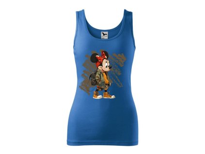 damske-bavlnene-tilko-s-potiskem-minnie-mouse-disney-vandracka-minnie-damske-tilko-s-originalnim-potiskem-malfini-adler-100%-bavlna-modre