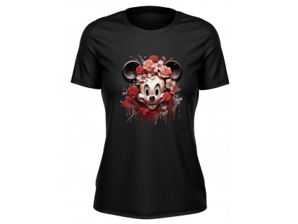 damske-tricko-s-kratkym-rukavem-tricko-pro-zeny-tricko-pro-damy-minnie-mouse-disney-upir-upiri-vampire-minnie-origo-motivy-malfini-adler-100%-bavlna-cerne-triko-s-potiskem-minnie