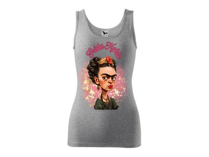 damske-bavlnene-tilko-s-potiskem-frida-kahlo-malfini-adler-100%-bavlna-sede