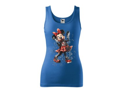 damske-bavlnene-tilko-s-potiskem-minnie-mouse-jako-pubertacka-mickey-mouse-disney-malfini-adler-damske-originalni-tilko-100%-bavlna-modre