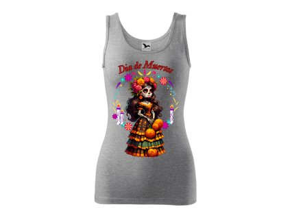 damske-bavlnene-tilko-s-originalnim-potiskem-mexicka-zena-mexicky-kostlive-dia-de-muertos-svatek-mrtvych-mexicke-tradice-mexicky-potisk-malfini-adler-100%-bavlna-sede