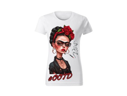 damske-bavlnene-tricko-s-potiskem-moderni-frida-kahlo-alternativni-frida-netradicni-frida-malfini-adler-100%-bavlna-bile