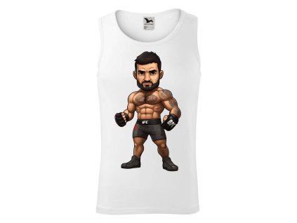 panske-bavlnene-tilko-s-potiskem-mma-zapasnik-ufc-zapasnik-bojove-sporty-pro-fanousky-mma-bojovych-sportu-malfini-adler-100%-bavlna-bile