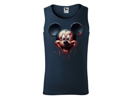 panske-bavlnene-tilko-s-potiskem-mickey-mouse-disney-bloody-mickey-strasidelny-mickey-mouse-malfini-adler-100%-bavlna-modre-namornicka-modra