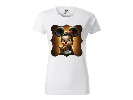 damske-bavlnene-tricko-s-potiskem-minnie-mouse-mickey-mouse-disney-jeptiska-minnie-malfini-adler-100%-bavlna-bile