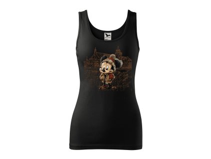 damske-bavlnene-tilko-s-potiskem-retro-mickey-mouse-minnie-mouse-disney-malfini-adler-100%-bavlna-cerne