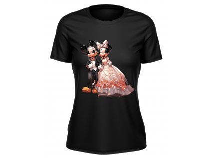 Damske-tricko-s-kratkym-rukavem-tricko-pro-damy-tricko-pro-zeny-origo-motivy-malfini-adler-Mickey-Mouse-Minnie-Mouse-Svatba-ples-100%bavlna-cerne-triko-s-potiskem
