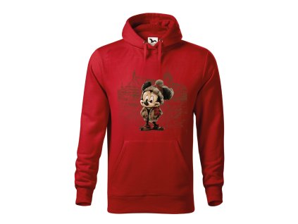 damska-bavlnena-mikina-s-klokankovou-kapsou-a-originalnim-vtipnym-potiskem-mickey-mouse-minnie-mouse-disney-malfini-adler-65%-bavlna-35%-polyester-cervena