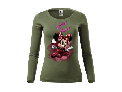 damske-bavlnene-tricko-s-dlouhym-rukavem-s-potiskem-minnie-mouse-wine-time-cas-na-vino-mickey-mouse-disney-pro-milovnice-minnie-mouse-netradicni-potisk-s-minnie-perfektni-darek-na-vanoce-vanocni-darek-pro-maminku-manzelku-partnerku-pritelkyni-sestru-malfini-adler-100%-bavlna-khaki