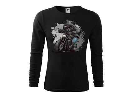 panske-bavlnene-tricko-s-dlouhym-rukavem-s-originalnim-potiskem-kocoura-na-motorce-kocour-motorkar-pro-milovniky-motorek-pro-nadesence-do-motorek-pro-motorkare-darek-na-vanoce-vanocni-darek-malfini-adler-100%-bavlna-cerna