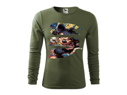 panske-bavlnene-tricko-s-dlouhym-rukavem-s-potiskem-mickey-mouse-beast-disney-netradicni-potisk-s-mickey-mousem-malfini-adler-100%-bavlna-khaki