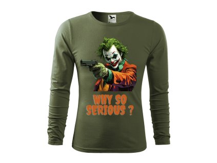 panske-bavlnene-tricko-s-dlouhym-rukavem-s-potiskem-joker-why-so-serious-harley-queen-pro-milovniky-jokera-darek-na-vanoce-vanocni-darek-malfini-adler-100%-bavlna-khaki