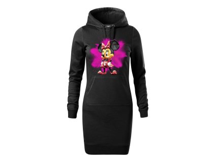 damska-dlouha-bavlnena-mikina-s-kapuci-a-klokankovou-kapsou-s-potiskem-minnie-mouse-z-geometrickych-tvaru-mickey-mouse-disney-netradicni-potisk-minnie-mouse-darek-na-vanoce-vanocni-darek-malfini-adler-65%-bavlna-35%-polyester-cerna