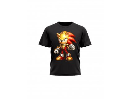 Detske-Tricko-s-kratkym-rulavem-bavlnene-tricko-Knuckles-Sonic-X-malfini-adler-tricko-s-potiskem-cerne-100%-bavlna