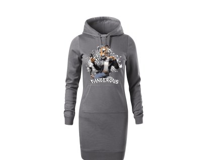 damska-bavlnena-dlouha-mikina-s-kapuci-a-klokankovou-kapsou-s-potiskem-tygrice-dangerous-stylova-tygrice-darek-na-vanoce-vanocni-darek-malfini-adler-65%-bavlna-35%-polyester-seda