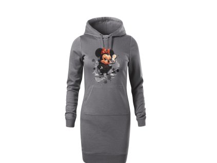 damska-bavlnena-dlouha-mikina-s-kapuci-a-klokankovou-kapsou-s-potiskem-drsnacka-minnie-netradicni-potisk-s-minnie-mouse-mickey-mouse-disney-malfini-adler-darek-na-vanoce-vanocni-darek-65%-bavlna-35%-polyester-seda
