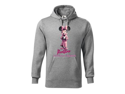 damska-bavlnena-mikina-s-kapuci-a-klokankovou-kapsou-s-potiskem-minnie-mouse-po-ranu-v-zupanu-s-kavou-v-ruce-disney-mickey-mouse-pro-milovniky-mickey-a-minnie-malfini-adler-65%-bavlna-35%-polyester-vanocni-darek-darek-na-vanoce-seda