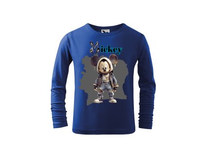 chlapecke-bavlnene-tricko-s-dlouhym-rukavem-s-potiskem-mickey-mouse-v-bunde-v-potrhanych-kalhotech-disney-darek-na-vanoce-malfini-adler-100%-bavlna-modra