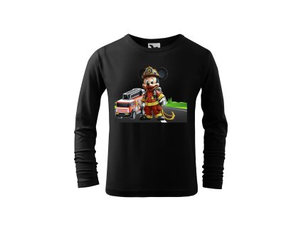 chlapecke-bavlnene-tricko-s-dlouhym-rukavem-s-potiskem-hasic-mickey-mouse-disney-pro-male-hasice-pro-milovniky-mickey-mouse-darek-na-vanoce-vanocni-darek-malfini-adler-100%-bavlna-cerna