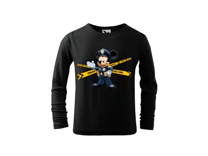 chlapecke-bavlnene-tricko-s-dlouhym-rukavem-s-potiskem-mickey-mouse-policista-disney-pro-male-policajty-darek-na-vanoce-vanocni-darek-malfini-adler-100%-bavlna-cerna