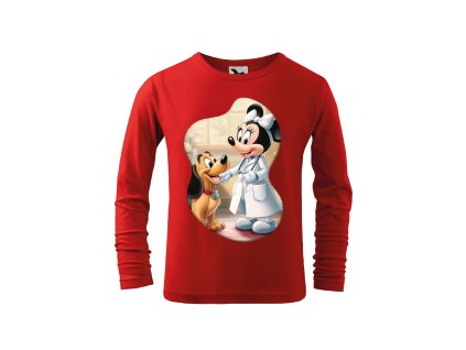 divci-bavlnene-tricko-s-dlouhym-rukavem-s-potiskem-veterinarka-minnie-minnie-doktorka-minnie-mouse-pro-male-milovnice-minnie-disney-mickey-mouse-darek-na-vanoce-vanocni-darek-malfini-adler-100%-bavlna-cervena
