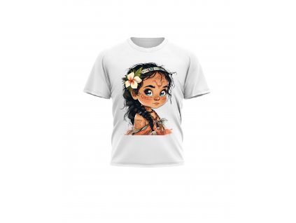 Detske-Divci-Tricko-s-kratkym-rukavem-triko-s-potiskem-malfini-adler-Holcici-tricko-Maorska-Holcicka-Maori-Maori-girl-bile-100%-bavlna