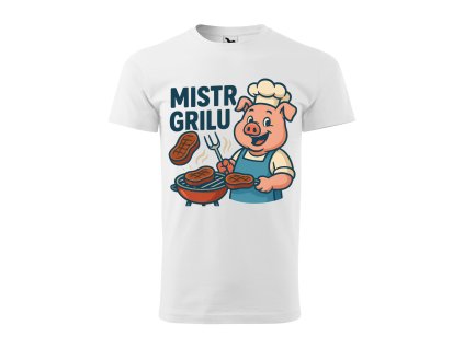 panske-bavlnene-darkove-tricko-s-kratkym-rukavem-darek-pro-tatu-tatku-brachu-bratra-strejdu-dedu-kamarada-mistr-grilu-darek-pro-grilmastera-darkove-tricko-gril-malfini-adler-100%-bavlna-bila-bile