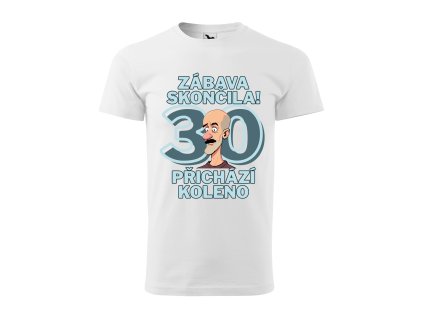 panske-bavlnene-darkove-tricko-ke-tricatym-narozeninam-narozeninove-tricko-pro-muze-narozeninova-tricka-zabava-skoncila-vtipne-darkove-tricko-pro-muze-100%-bavlna-malfini-adler-bile-bila